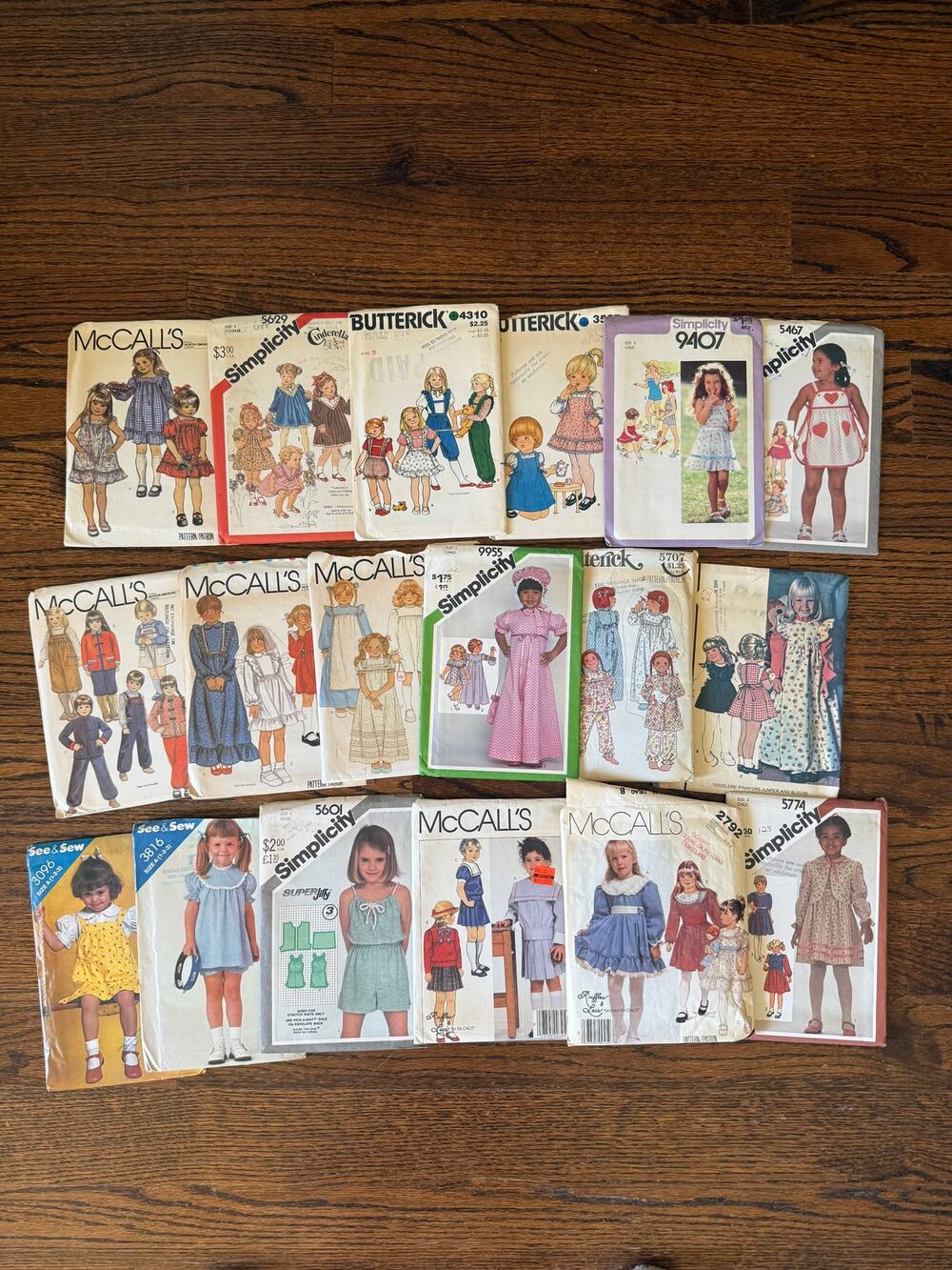 18-Piece Size 3 Girl Toddler Child Vintage 70s 80s 90s Sewing Pattern Dress Top